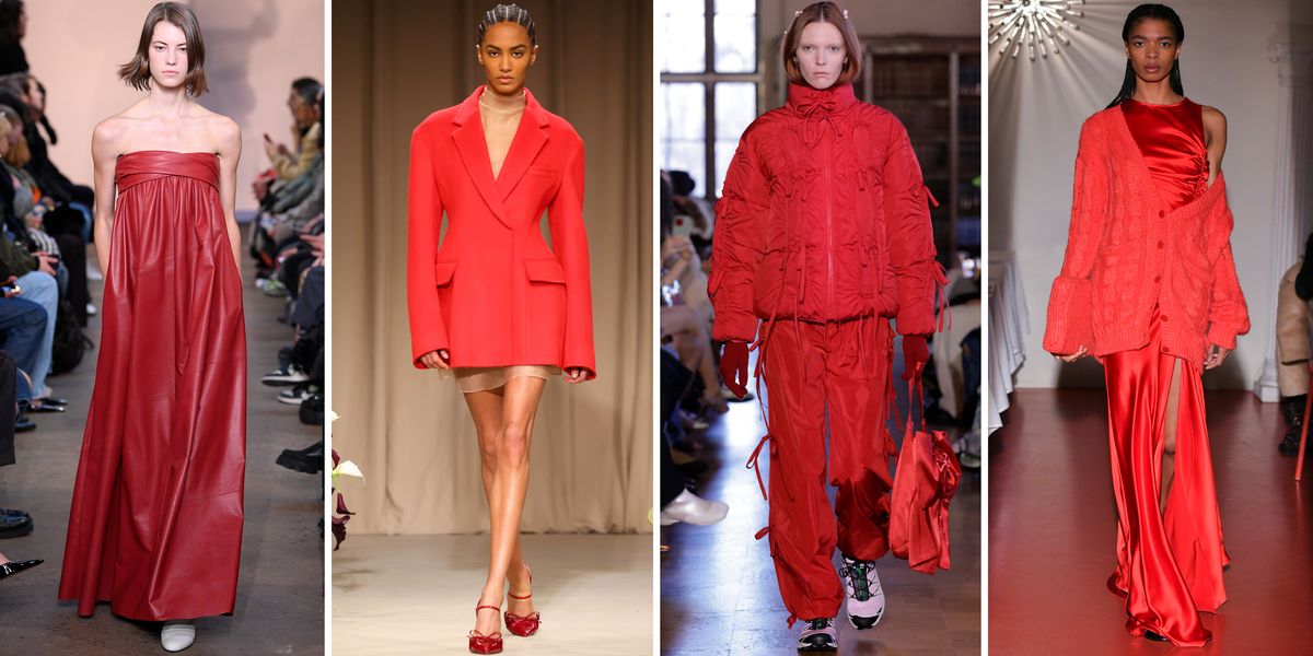 The return of red on the Runway AW23